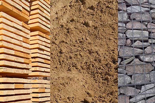 Steel building material stock